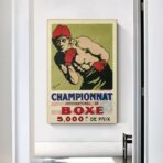 vintage french boxing poster