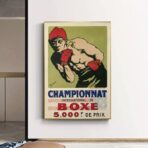 vintage french boxing poster