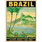 vintage brasil poster