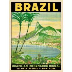 vintage brasil poster