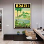 vintage brasil poster