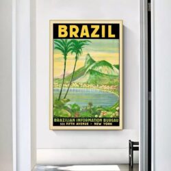 vintage brasil poster