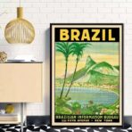 vintage brasil poster