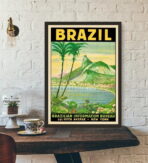 vintage brasil poster