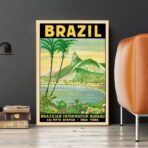 vintage brasil poster