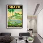 vintage brasil poster