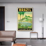 vintage brasil poster
