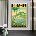 vintage brasil poster