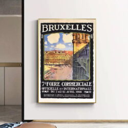 vintage brussels poster