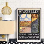 vintage brussels poster