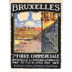 vintage brussels poster