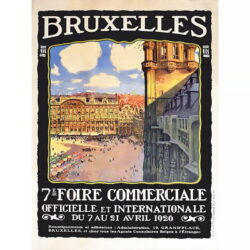 vintage brussels poster