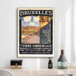 vintage brussels poster