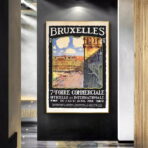 vintage brussels poster