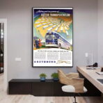 vintage bus poster