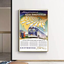 vintage bus poster