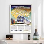 vintage bus poster