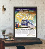 vintage bus poster