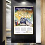 vintage bus poster