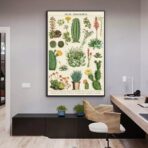 vintage cactus poster