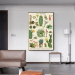 vintage cactus poster