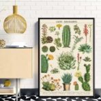vintage cactus poster