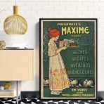 vintage coffee chocolate poster