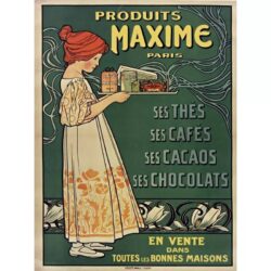 vintage coffee chocolate poster