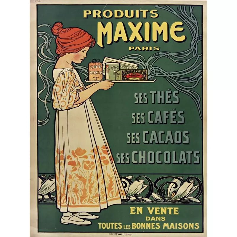 vintage coffee chocolate poster vintage coffee chocolate poster