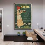 vintage coffee chocolate poster
