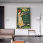 vintage coffee chocolate poster
