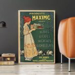 vintage coffee chocolate poster