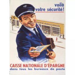 vintage savings fund poster