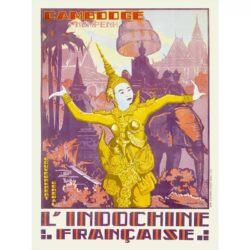vintage cambodia poster
