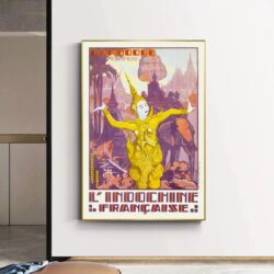 vintage cambodia poster