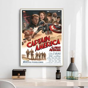 vintage captain america poster
