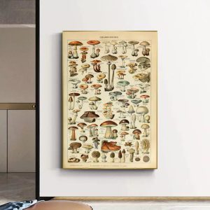 vintage mushroom poster 1