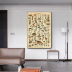 vintage mushroom poster 1