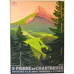 vintage chartreuse poster