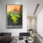 vintage chartreuse poster