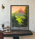 vintage chartreuse poster