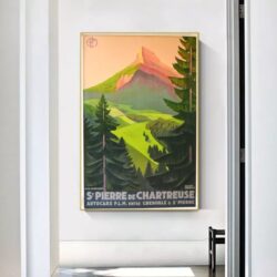 vintage chartreuse poster