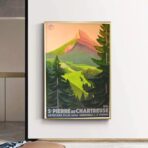 vintage chartreuse poster