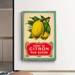 vintage lemon poster