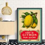 vintage lemon poster