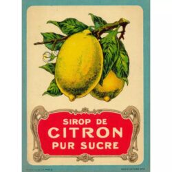 vintage lemon poster
