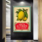 vintage lemon poster