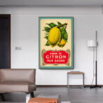 vintage lemon poster
