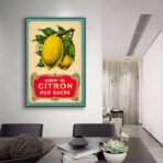 vintage lemon poster