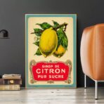 vintage lemon poster